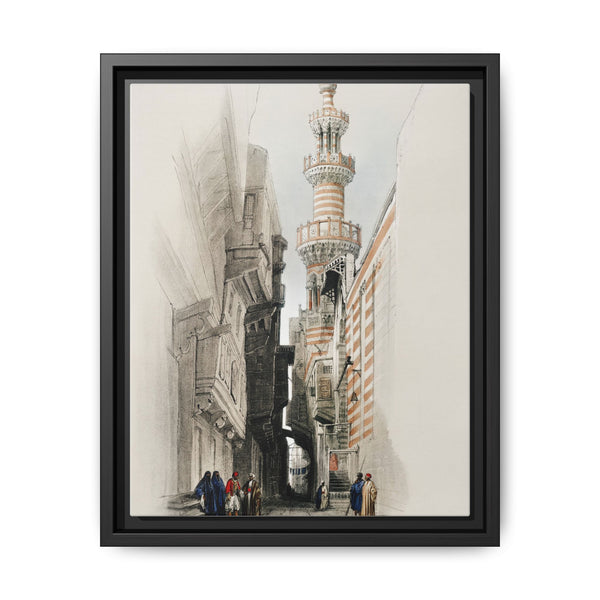 The minaret of the Mosque The Rhamree illustration by David Roberts (1796–1864). - NOMADEN ART GALLERY