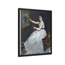 Retrato de Eva Gonzalés en el taller Manets (1870) de Edouard Manet