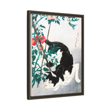 Cat with Tomato Plant (1931) print in high resolution by Hiroaki Takahashi