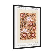 Impresión de plantilla con patrón floral Art Nouveau de estilo oriental