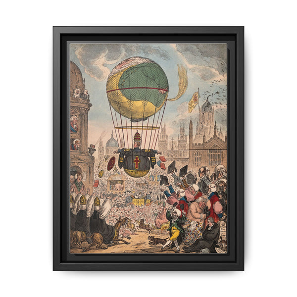 William Wyndham Grenville, Baron Grenville, dispensing Roman Catholic tracts from a balloon to the people of Oxford - NOMADEN ART GALLERY