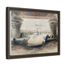 Ancient Egypt Art Print: Edfou Temple Portico View by David Roberts - Wall Art Canvas Print