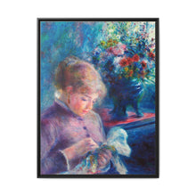 Young Woman Sewing (1879) by Pierre-Auguste Renoir. - NOMADEN ART GALLERY