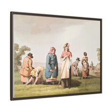 Illustration of riding the stang from The Costume of Yorkshire (1814) by George Walker