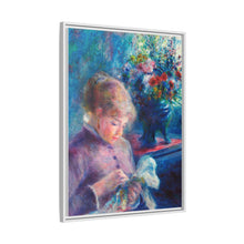 Mujer joven cosiendo (1879) de Pierre-Auguste Renoir.