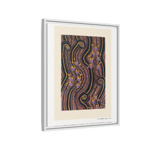Art Deco Flower pattern pochoir print in oriental style