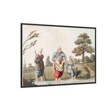 Illustration of leech finders from The Costume of Yorkshire (1814) by George Walker