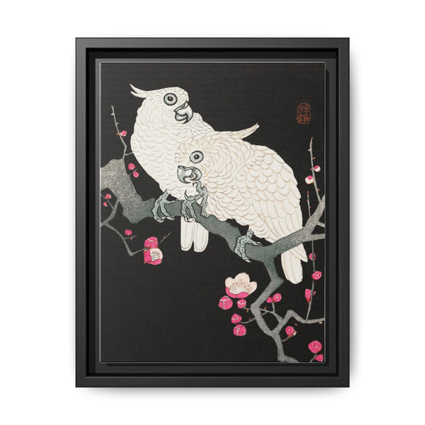 Two cockatoo and plum blossom (1925 - 1936) by Ohara Koson