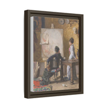 Adéle de Saussure and Marie-Louise Ravel, the Artist's Wife, in His Studio (1877) by Edouard Ravel