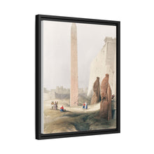 Luxor city on the east bank of the Nile River in southern Egypt illustration by David Roberts (1796–1864)