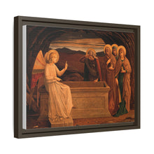 The women at the grave of Christ: anangel tells them that he is risen. Colour lithograph by M. and N. Hanhart after J.E. Goodall after Fra Angelico.