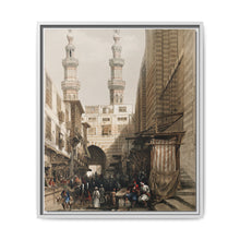Minarets and grand entrance of the Metwaleys at Cairo illustration by David Roberts (1796–1864) - NOMADEN ART GALLERY