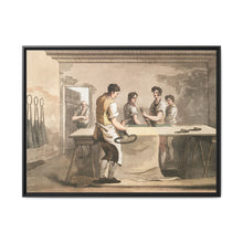 Illustration of the cloth dresser from The Costume of Yorkshire (1814) by George Walker - NOMADEN ART GALLERY