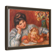 Lección de escritura (La Leçon d'écriture) (1905) de Pierre-Auguste Renoir. 