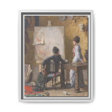 Adéle de Saussure and Marie-Louise Ravel, the Artist's Wife, in His Studio (1877) by Edouard Ravel - NOMADEN ART GALLERY