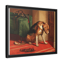 Suspense (1877) by sir Edwin Landseer, a Victorian bloodhound mastiff waiting. - NOMADEN ART GALLERY