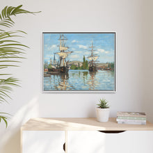 Ships Riding on the Seine at Rouen (1872–1873) by Claude Monet - NOMADEN ART GALLERY