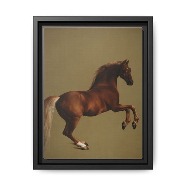 Whistlejacket is an oil-on-canvas painting from about 1762 showing the Marquess of Rockingham's racehorse, rearing up against a blank background. - NOMADEN ART GALLERY