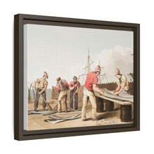 Illustration of whalebone scrapers from The Costume of Yorkshire (1814) by George Walker