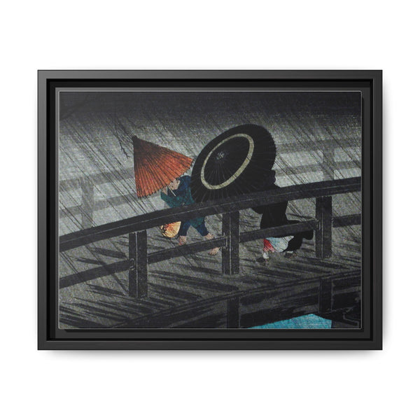 Rain on Izumi Bridge (1927) print in high resolution by Hiroaki Takahashi - NOMADEN ART GALLERY