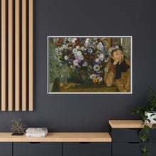 Una mujer sentada junto a un jarrón de flores de Edgar Degas (¿Madame Paul Valpinçon?) 