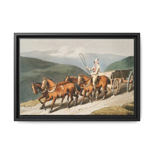 Illustration of the east riding or wolds waggon from The Costume of Yorkshire (1814) by George Walker - NOMADEN ART GALLERY