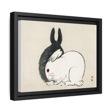 Black and white rabbits by Kōno Bairei (1844-1895)