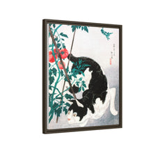Cat with Tomato Plant (1931) print in high resolution by Hiroaki Takahashi