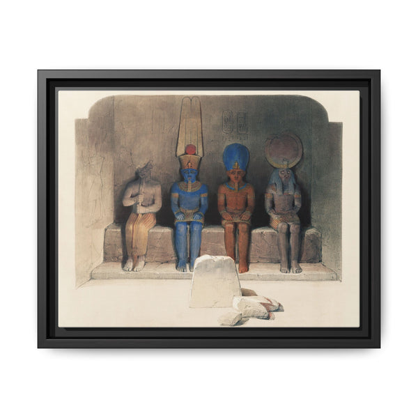 Sanctuary of the Temple of Aboo Simbel Nubia illustration by David Roberts (1796–1864) - NOMADEN ART GALLERY