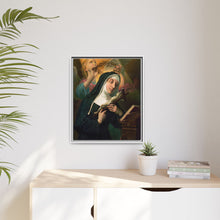 Female Saint Holding Crucifix with Crown of Thorns