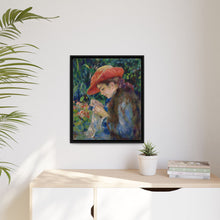 Marie-Thérèse Durand-Ruel cosiendo (1882) de Pierre Auguste Renoir 