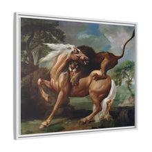 A Lion Attacking a Horse (1762) by George Stubbs.