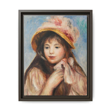 Girl with Pink Bonnet (Jeune fille au chapeau rose) (1894) by Pierre-Auguste Renoir - NOMADEN ART GALLERY