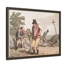Illustration of stone breakers on the road from The Costume of Yorkshire (1814) by George Walker