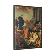 Saint Francis Xavier preaching and healing. Oil painting after Peter Paul Rubens.