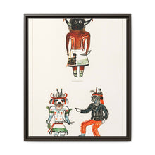 Hopi Katcinas - Piokot Turkwinu Turkwinu Mana (1895) drawn by the native people from the book of Jesse Walter Fewkes - NOMADEN ART GALLERY