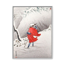 Snowy Evening on a Mountain Path print in high resolution by Hiroaki Takahashi (1871–1945) - NOMADEN ART GALLERY