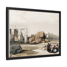 Fragment of the Great Colossi at the Memnonium Thebes illustration by David Roberts (1796–1864)