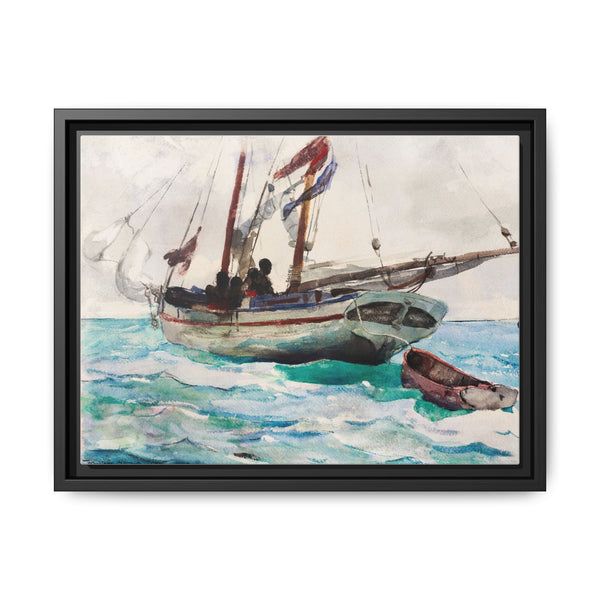 Schooner–Nassau (ca. 1888–1889) by Winslow Homer - NOMADEN ART GALLERY