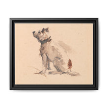 A Terrier, Sitting, Facing Left - NOMADEN ART GALLERY