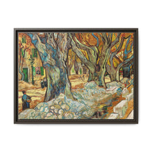 The Large Plane Trees (Road Menders at Saint-Rémy) (1889) by Vincent Van Gogh. Original from The Cleveland Museum of Art. - NOMADEN ART GALLERY