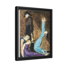 Man supporting a supine woman, an aged man with bell, and a woman in a blue dress raising arms illustration from Europe: a Prophecy by William Blake (1752-1827) - NOMADEN ART GALLERY