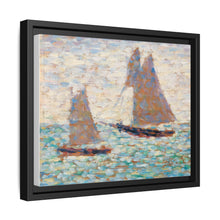 Two Sailboats at Grandcamp (Deux voiliers Ã Grandcamp) (ca. 1885) by Georges Seurat