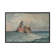 Hauling in the Nets (1887) by Winslow Homer - NOMADEN ART GALLERY
