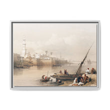View on the Nile ferry to Gizeh illustration by David Roberts (1796–1864) - Decorative Wall Art - NOMADEN ART GALLERY