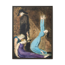 Man supporting a supine woman, an aged man with bell, and a woman in a blue dress raising arms illustration from Europe: a Prophecy by William Blake (1752-1827) - NOMADEN ART GALLERY