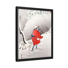 Snowy Evening on a Mountain Path print in high resolution by Hiroaki Takahashi (1871–1945)
