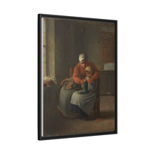 The Knitting Lesson (c. 1860) by Jean François Millet