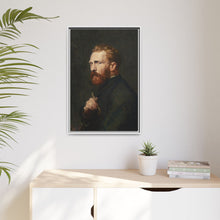 Framed Matte Canvas Wall Art - Vintage Portrait of Artist - NOMADEN ART GALLERY