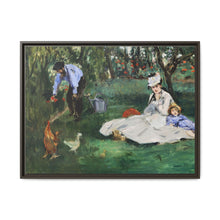 The Monet Family in Their Garden at Argenteuil (1874) by Édouard Manet - NOMADEN ART GALLERY